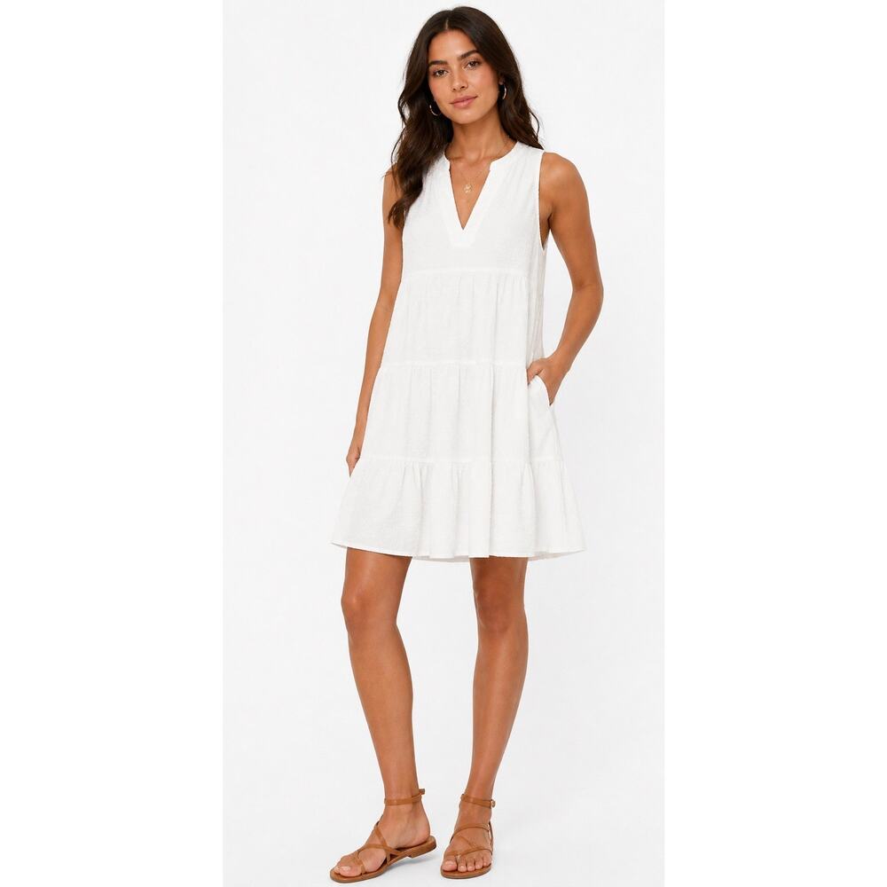 Pomander Place Tuckernuck Kenzo White Swiss Dot Dress Preppy Womens Medium
